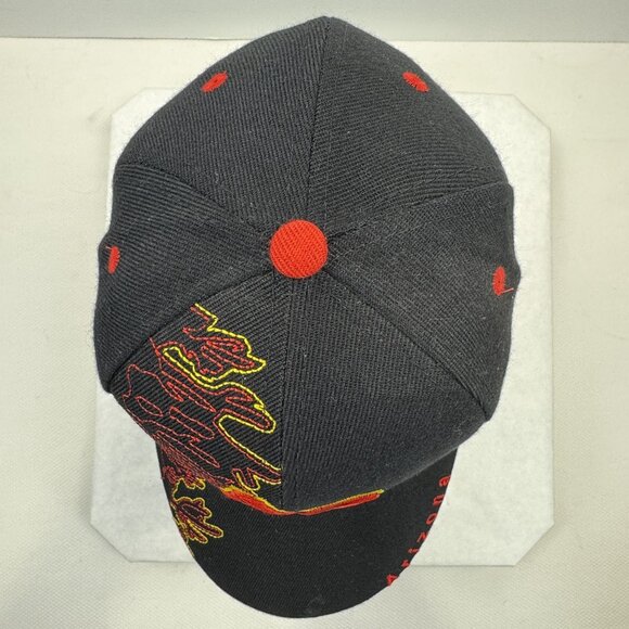 Arizona Themed Black Hat Red Embroidered Adjustable Strap Baseball Cap NEW - Picture 6 of 9